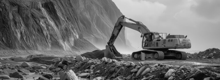 The excavator’s roar is the sound ground